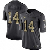 Nike Cardinals 14 J.J. Nelson Anthracite Salute To Service Limited Jersey Dzhi,baseball caps,new era cap wholesale,wholesale hats